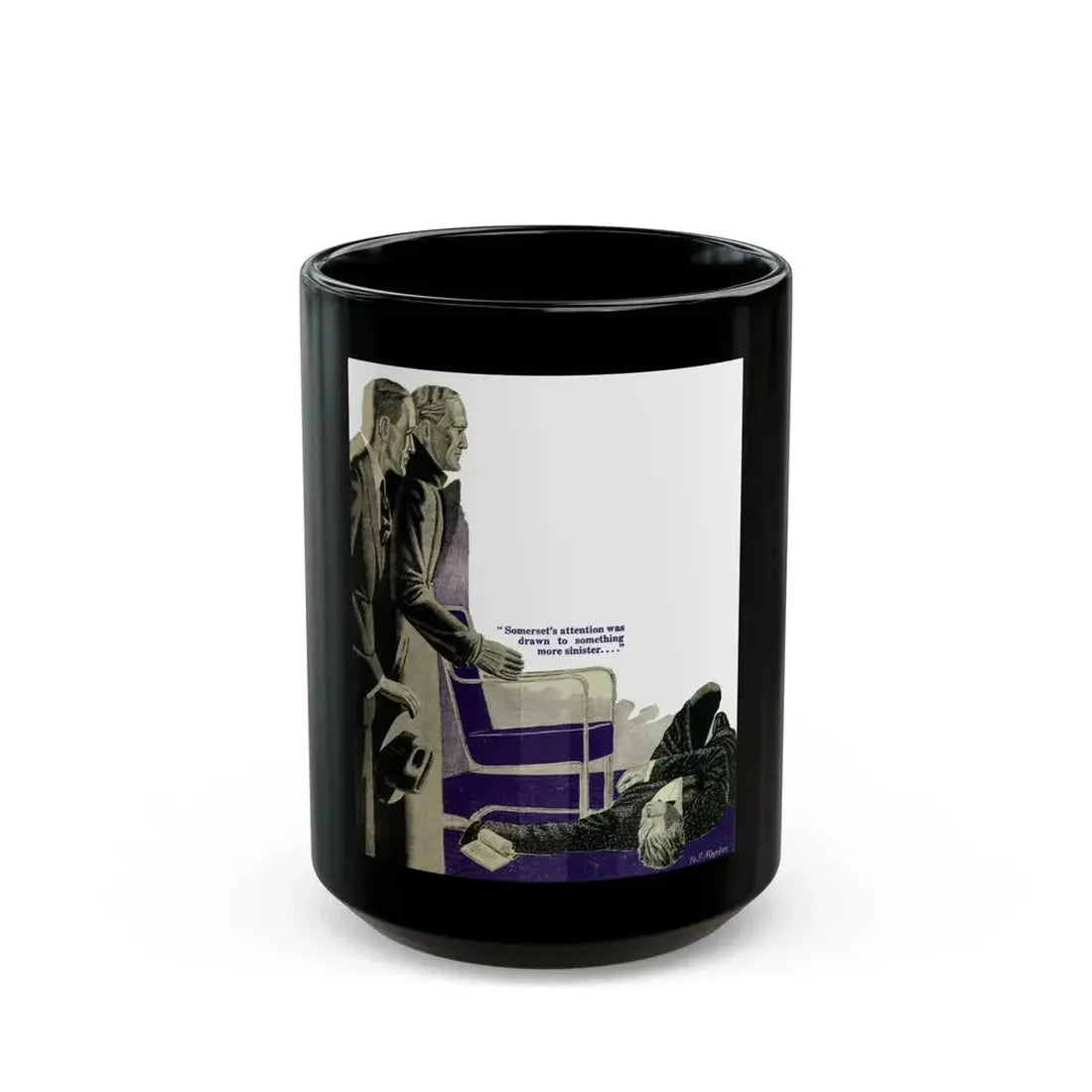 Death of a Rich Australian (2), The Australian Journal, July 1, 1937 - Black Coffee Mug 15oz - Go Mug Yourself