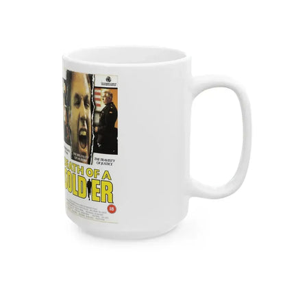 DEATH OF A SOLDIER (VHS COVER) - White Coffee Mug - Go Mug Yourself