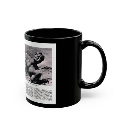 Death of an Israeli Patrol, Male magazine, September 1956 - Black Coffee Mug - Go Mug Yourself