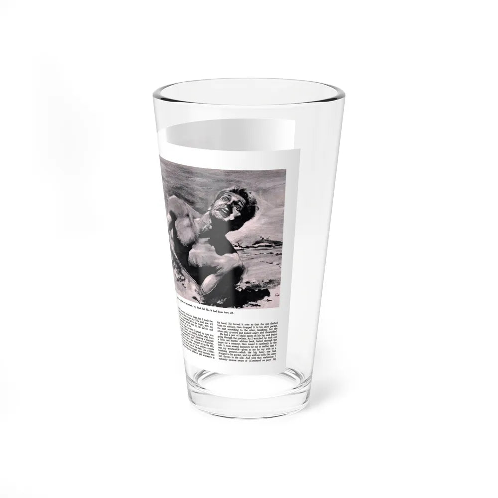 Death of an Israeli Patrol, Male magazine, September 1956 - Pint Glass 16oz-Go Mug Yourself