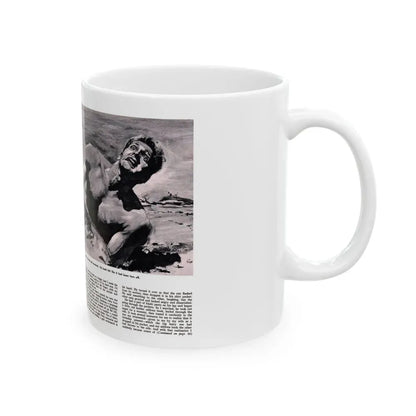 Death of an Israeli Patrol, Male magazine, September 1956 - White Coffee Mug - Go Mug Yourself