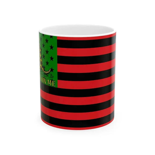 Death of George Floyd protest Gadsden flag (United States) White Coffee Mug 11oz - Go Mug Yourself