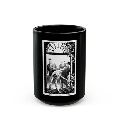 Death On The Doorstep, Blue Book Magazine, July 1940 - Black Coffee Mug 15oz - Go Mug Yourself