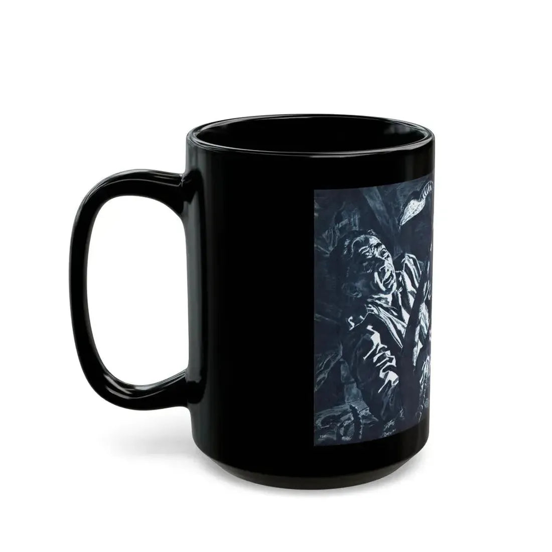 Death on the Loose, Bluebook for Men, February 1961 - Black Coffee Mug - Go Mug Yourself