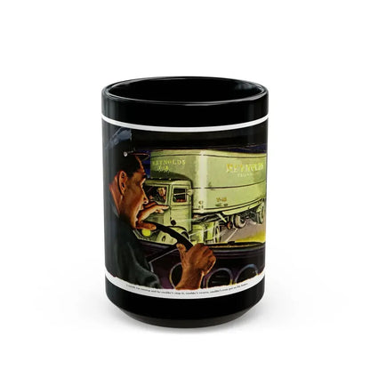 Death On Wheels, 1948 - Black Coffee Mug 15oz - Go Mug Yourself