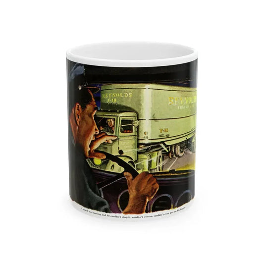 Death On Wheels, 1948 - White Coffee Mug 11oz - Go Mug Yourself
