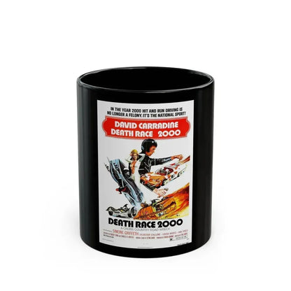 DEATH RACE 2000 1975 Movie Poster - Black Coffee Mug 11oz - Go Mug Yourself