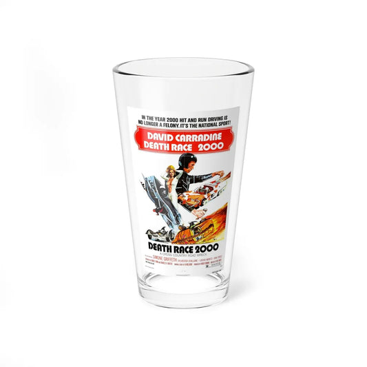 DEATH RACE 2000 1975 Movie Poster - Pint Glass 16oz-16oz-Go Mug Yourself