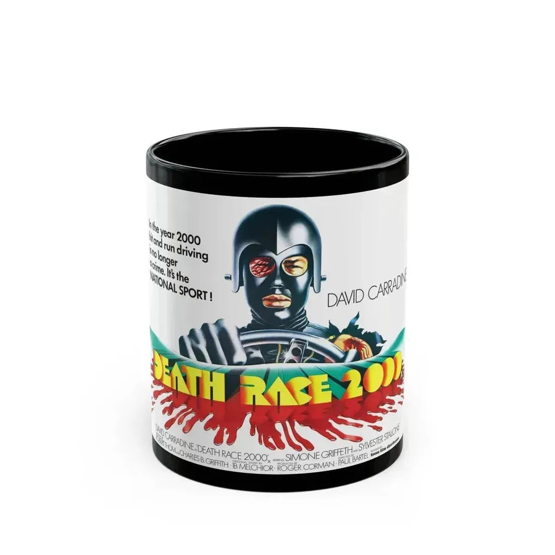 DEATH RACE 2000 (2) 1975 Movie Poster - Black Coffee Mug 11oz - Go Mug Yourself