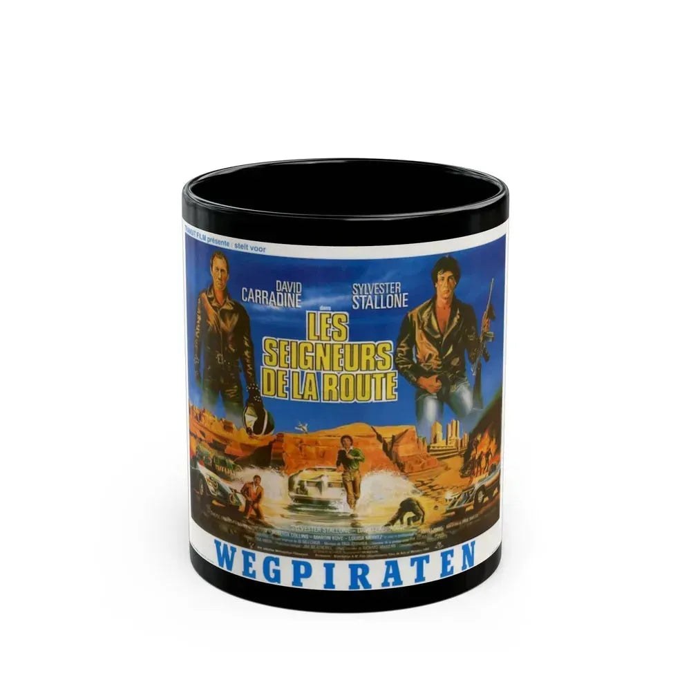DEATH RACE 2000 (BELGIAN) 1975 Movie Poster - Black Coffee Mug 11oz - Go Mug Yourself