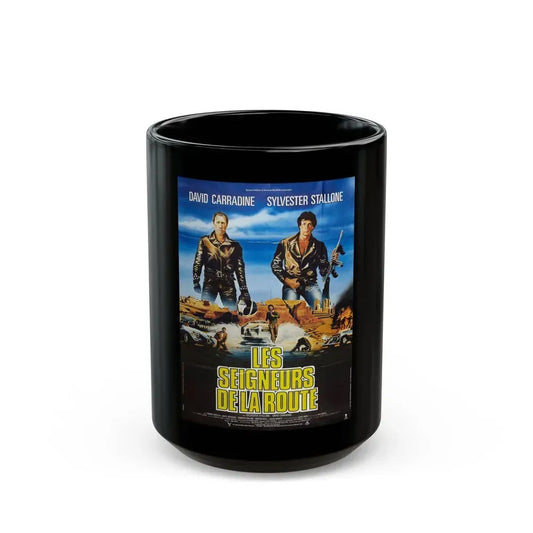 DEATH RACE 2000 (FRENCH) 1975 Movie Poster - Black Coffee Mug 15oz - Go Mug Yourself