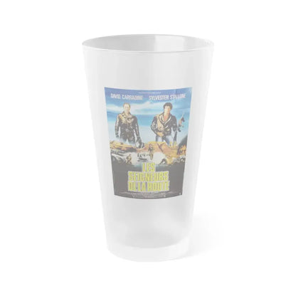 DEATH RACE 2000 (FRENCH) 1975 Movie Poster - Frosted Pint Glass 16oz Default Title - Go Mug Yourself