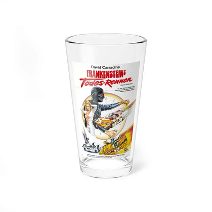 DEATH RACE 2000 (GERMAN) 1975 Movie Poster - Pint Glass 16oz-16oz-Go Mug Yourself