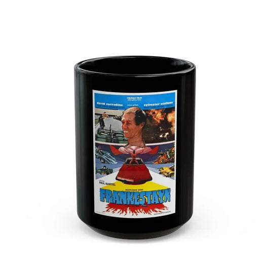 DEATH RACE 2000 (TURKISH) 1975 Movie Poster - Black Coffee Mug 15oz - Go Mug Yourself