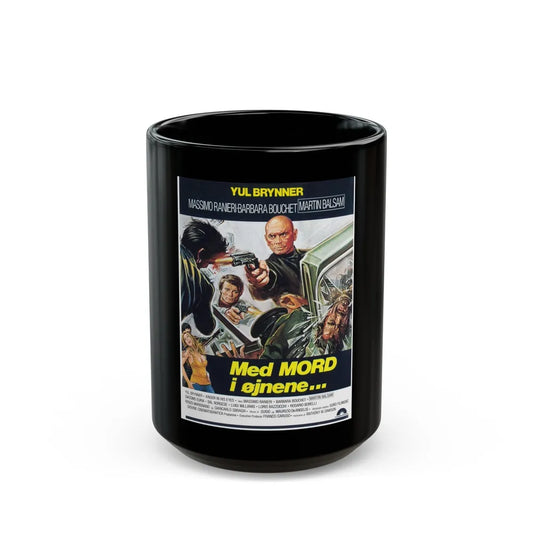 DEATH RAGE 1976 Movie Poster - Black Coffee Mug-15oz-Go Mug Yourself