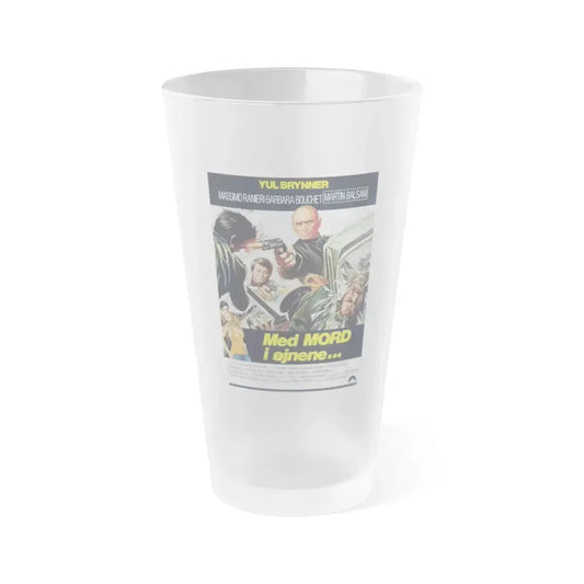 DEATH RAGE 1976 Movie Poster - Frosted Pint Glass 16oz Default Title - Go Mug Yourself