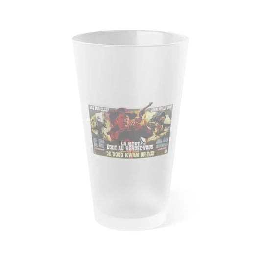 DEATH RIDES A HORSE (BELGIUM) 1967 Movie Poster - Frosted Pint Glass 16oz Default Title - Go Mug Yourself