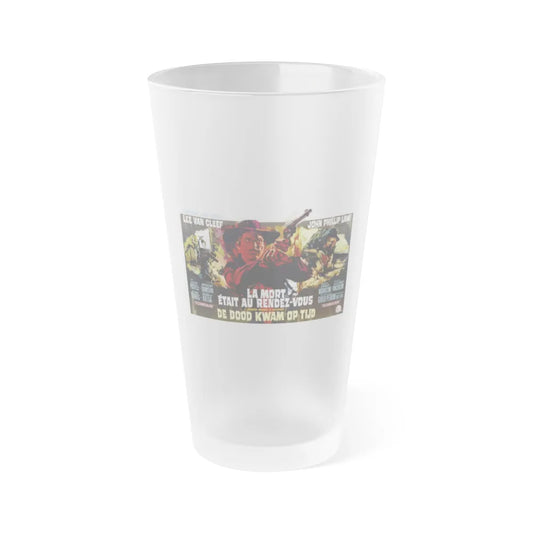 DEATH RIDES A HORSE (BELGIUM) 1967 Movie Poster - Frosted Pint Glass 16oz-Go Mug Yourself