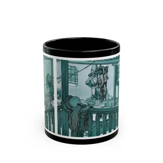 Death Rides The Mesa, The American Magazine, January 1934 - Black Coffee Mug 11oz - Go Mug Yourself