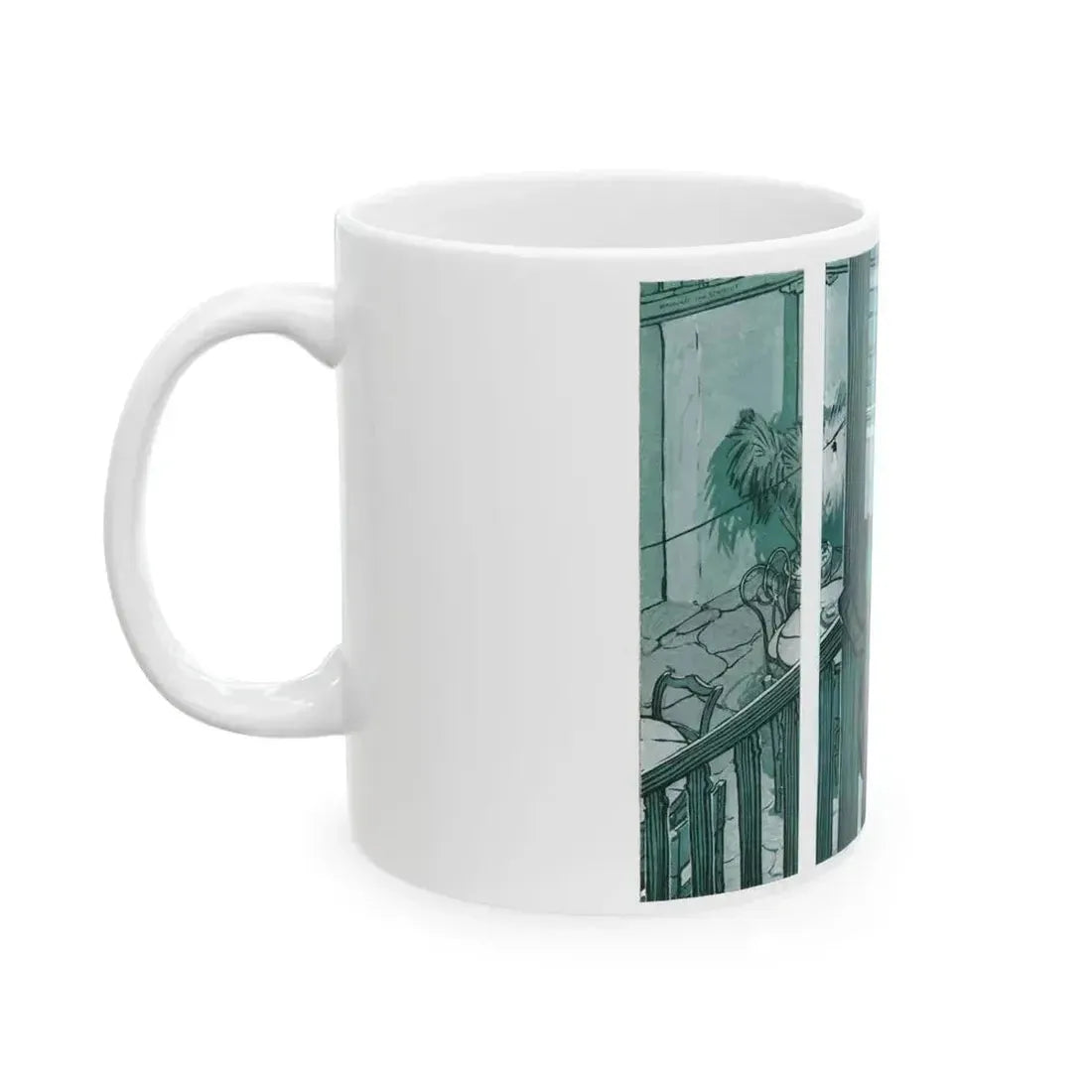 Death Rides The Mesa, The American Magazine, January 1934 - White Coffee Mug - Go Mug Yourself
