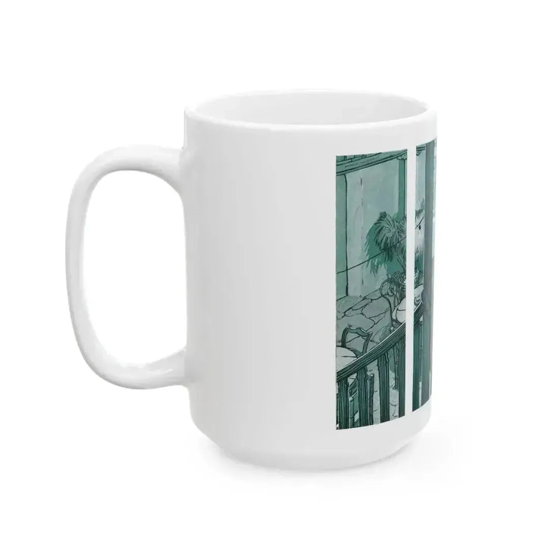 Death Rides The Mesa, The American Magazine, January 1934 - White Coffee Mug - Go Mug Yourself