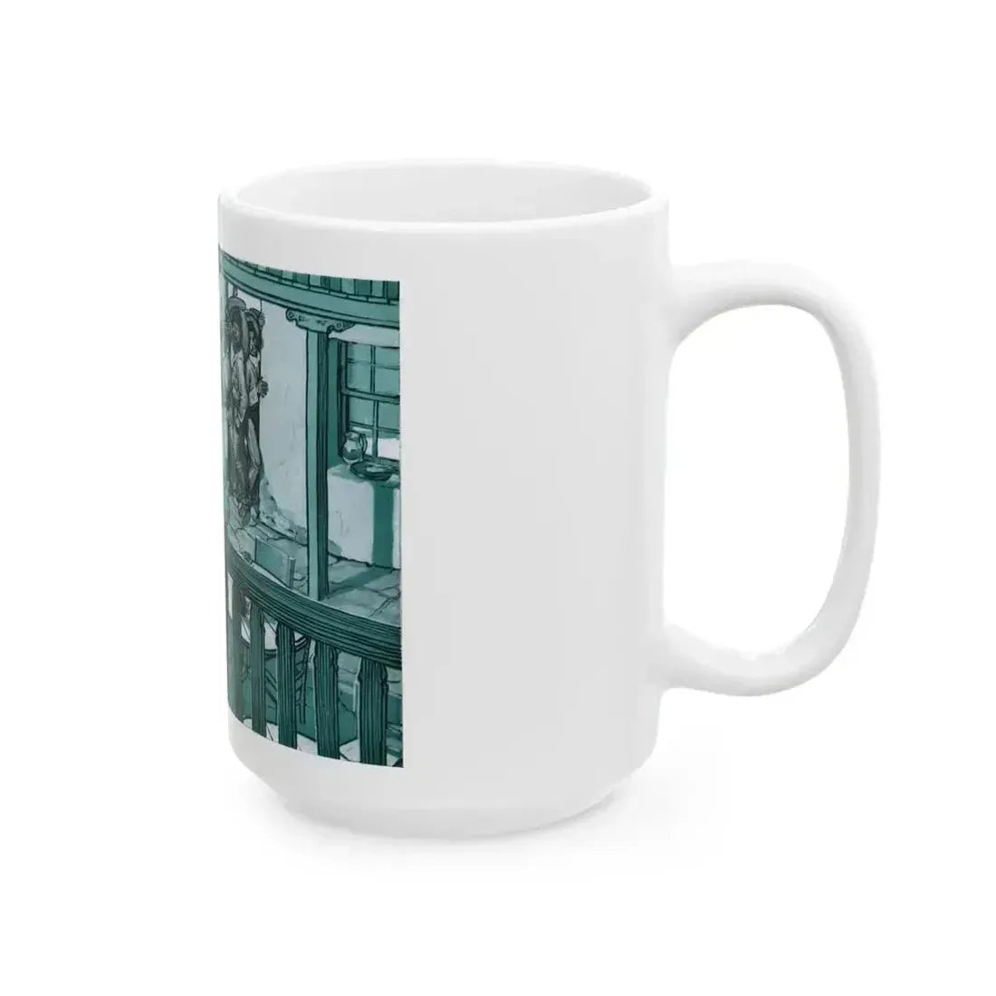 Death Rides The Mesa, The American Magazine, January 1934 - White Coffee Mug - Go Mug Yourself