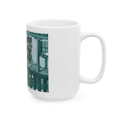 Death Rides The Mesa, The American Magazine, January 1934 - White Coffee Mug - Go Mug Yourself