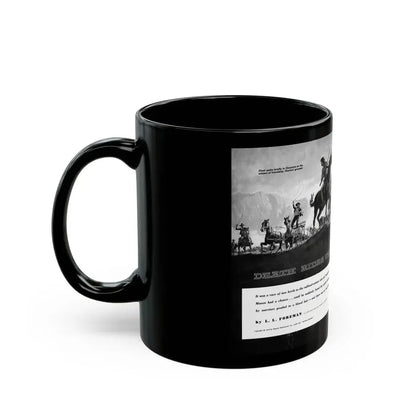 Death Rides This Trail, Adventure magazine, April 1959 - Black Coffee Mug - Go Mug Yourself