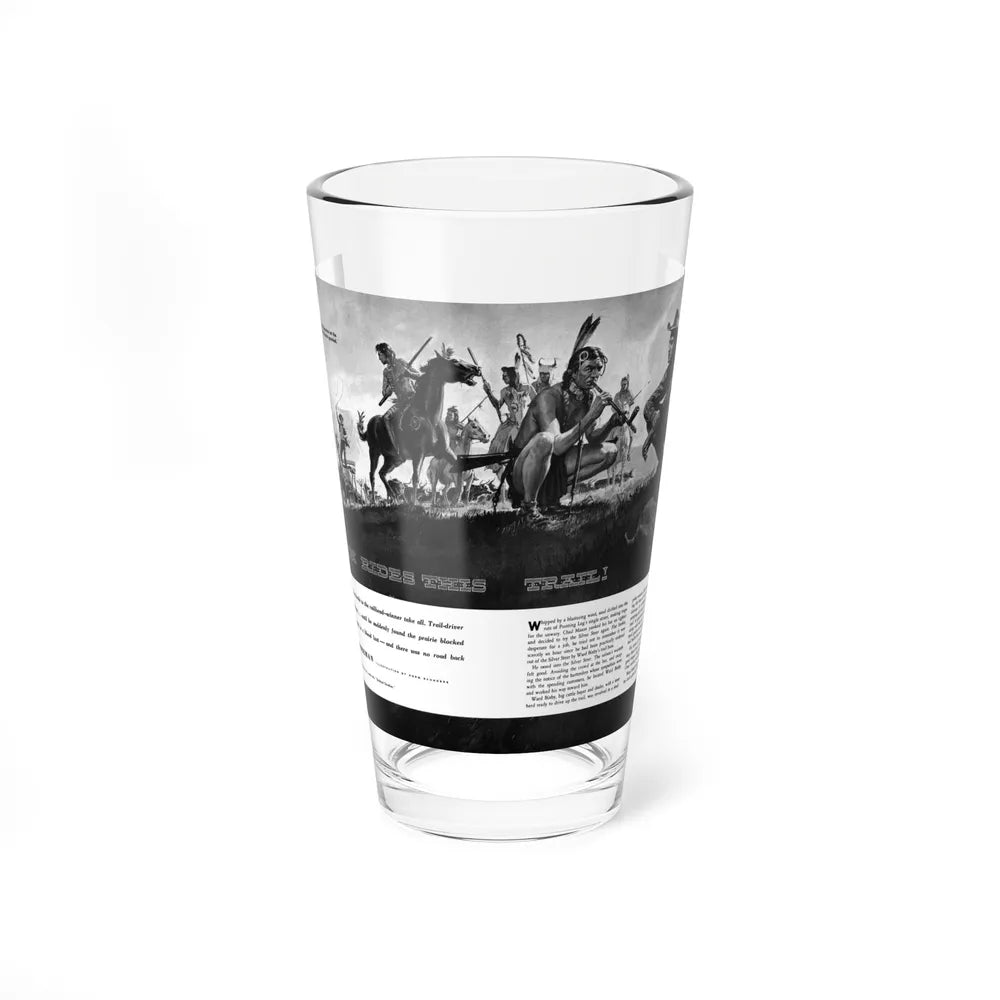 Death Rides This Trail, Adventure magazine, April 1959 - Pint Glass 16oz-16oz-Go Mug Yourself