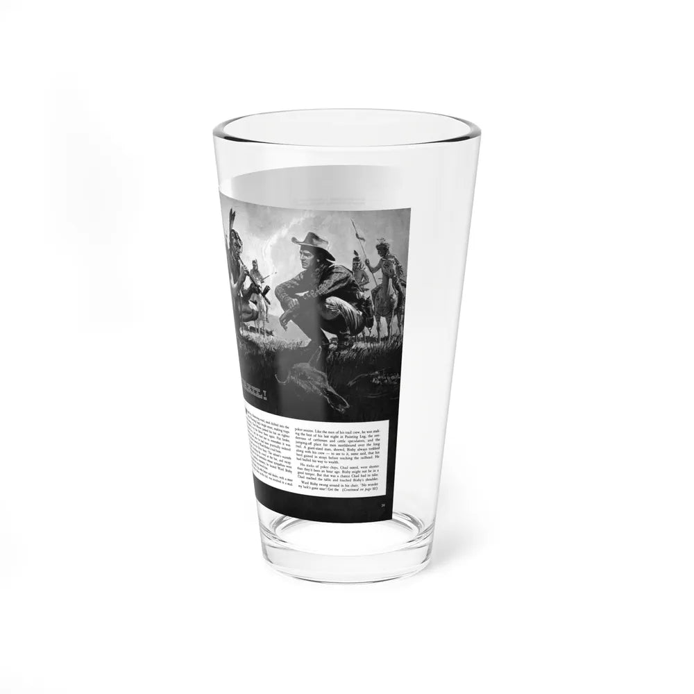 Death Rides This Trail, Adventure magazine, April 1959 - Pint Glass 16oz-Go Mug Yourself