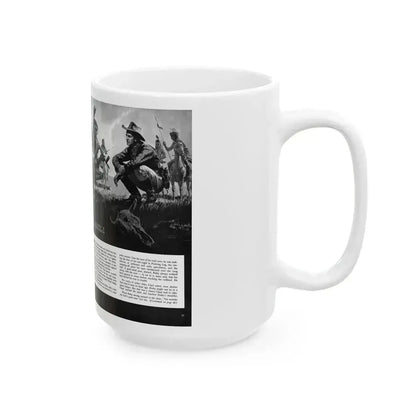 Death Rides This Trail, Adventure magazine, April 1959 - White Coffee Mug - Go Mug Yourself