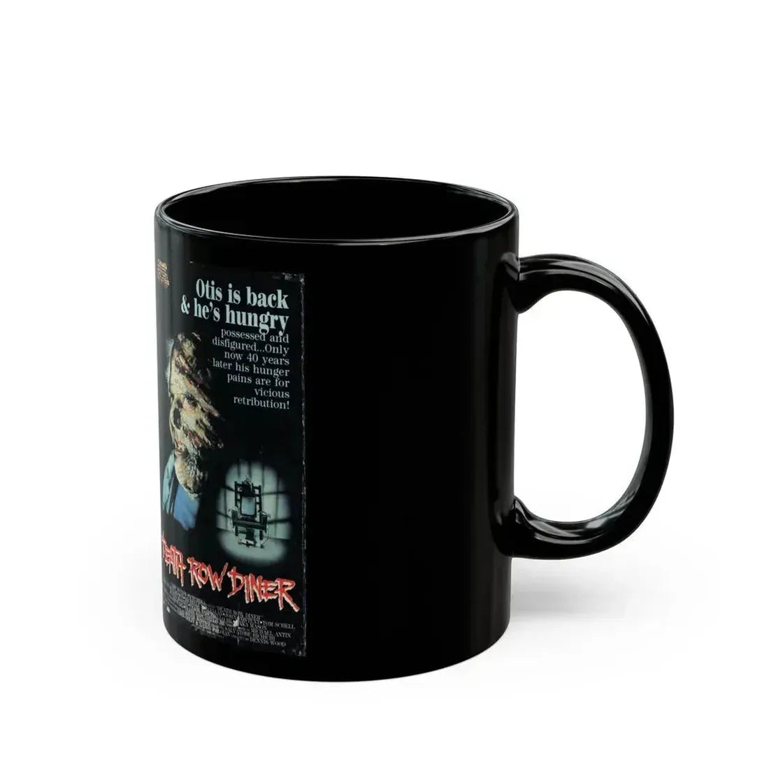 DEATH ROW DINER (VHS COVER) - Black Coffee Mug - Go Mug Yourself