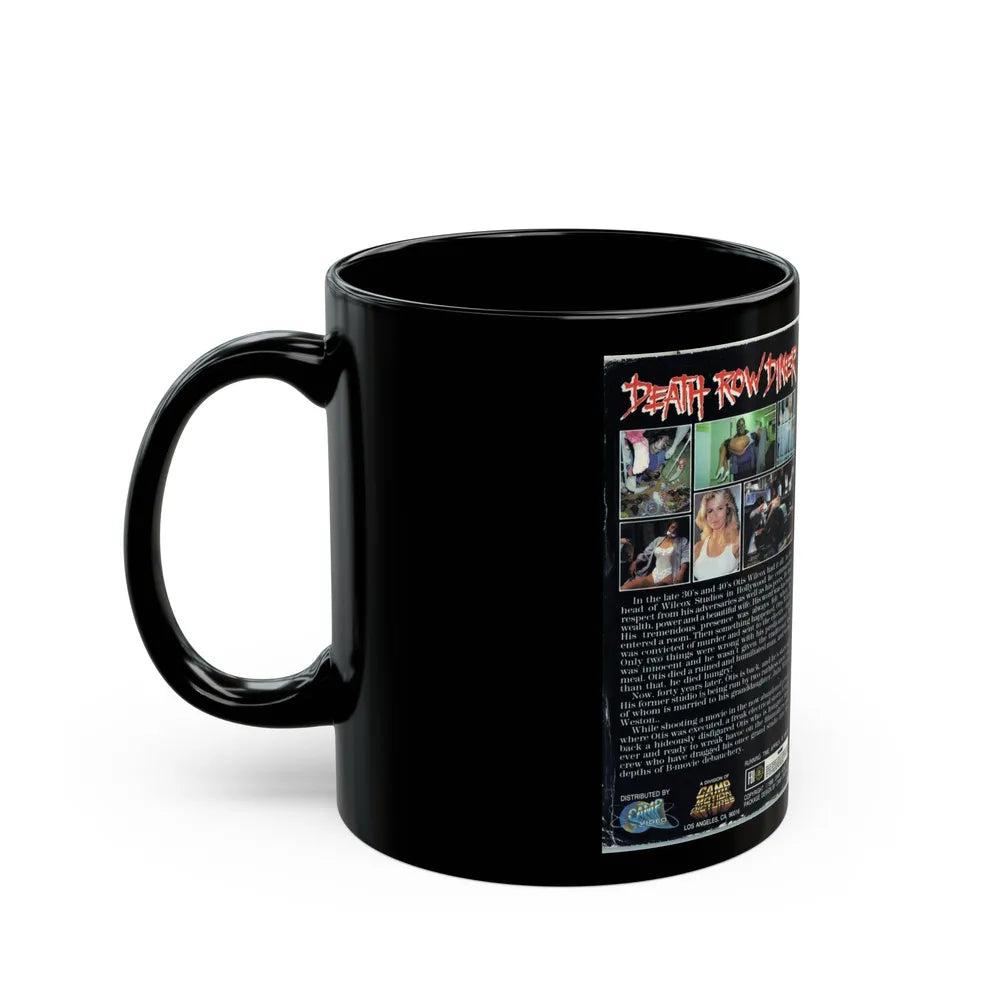 DEATH ROW DINER (VHS COVER) - Black Coffee Mug-Go Mug Yourself