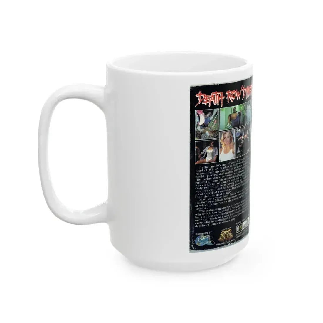 DEATH ROW DINER (VHS COVER) - White Coffee Mug - Go Mug Yourself