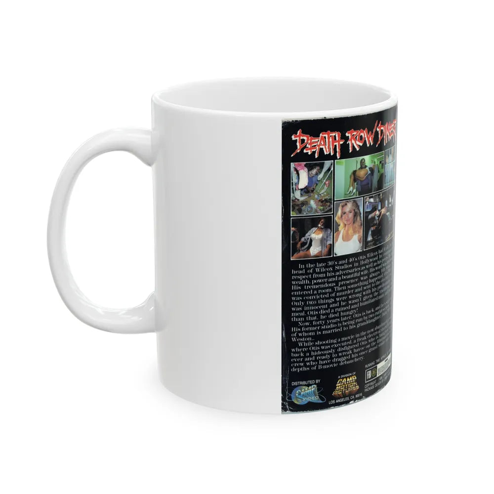 DEATH ROW DINER (VHS COVER) - White Coffee Mug-Go Mug Yourself