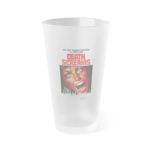 DEATH SCREAMS (HOUSE OF DEATH) 1982 Movie Poster - Frosted Pint Glass 16oz Default Title - Go Mug Yourself
