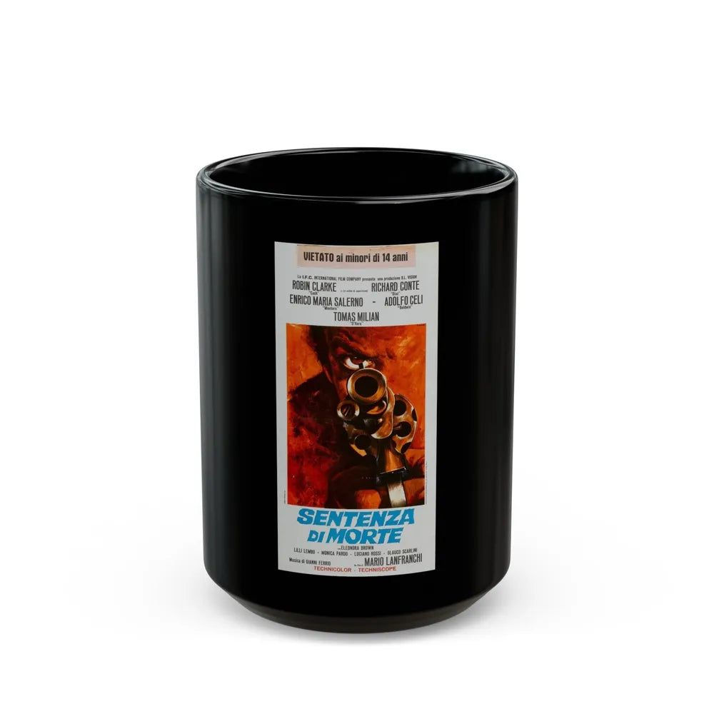 DEATH SENTENCE 1968 Movie Poster - Black Coffee Mug-15oz-Go Mug Yourself