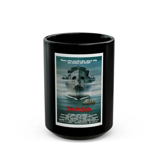 DEATH SHIP 1980 Movie Poster - Black Coffee Mug 15oz - Go Mug Yourself
