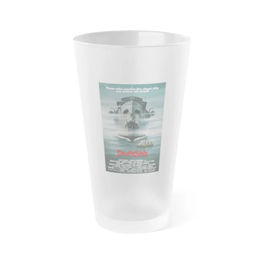 DEATH SHIP 1980 Movie Poster - Frosted Pint Glass 16oz-16oz-Frosted-Go Mug Yourself