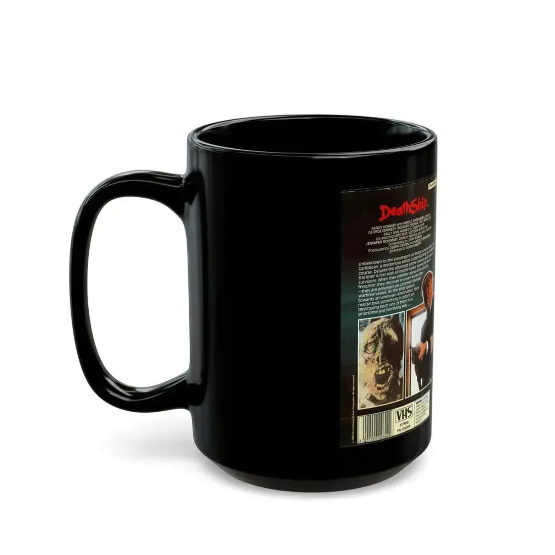 DEATH SHIP VERSION3 (VHS COVER) - Black Coffee Mug - Go Mug Yourself