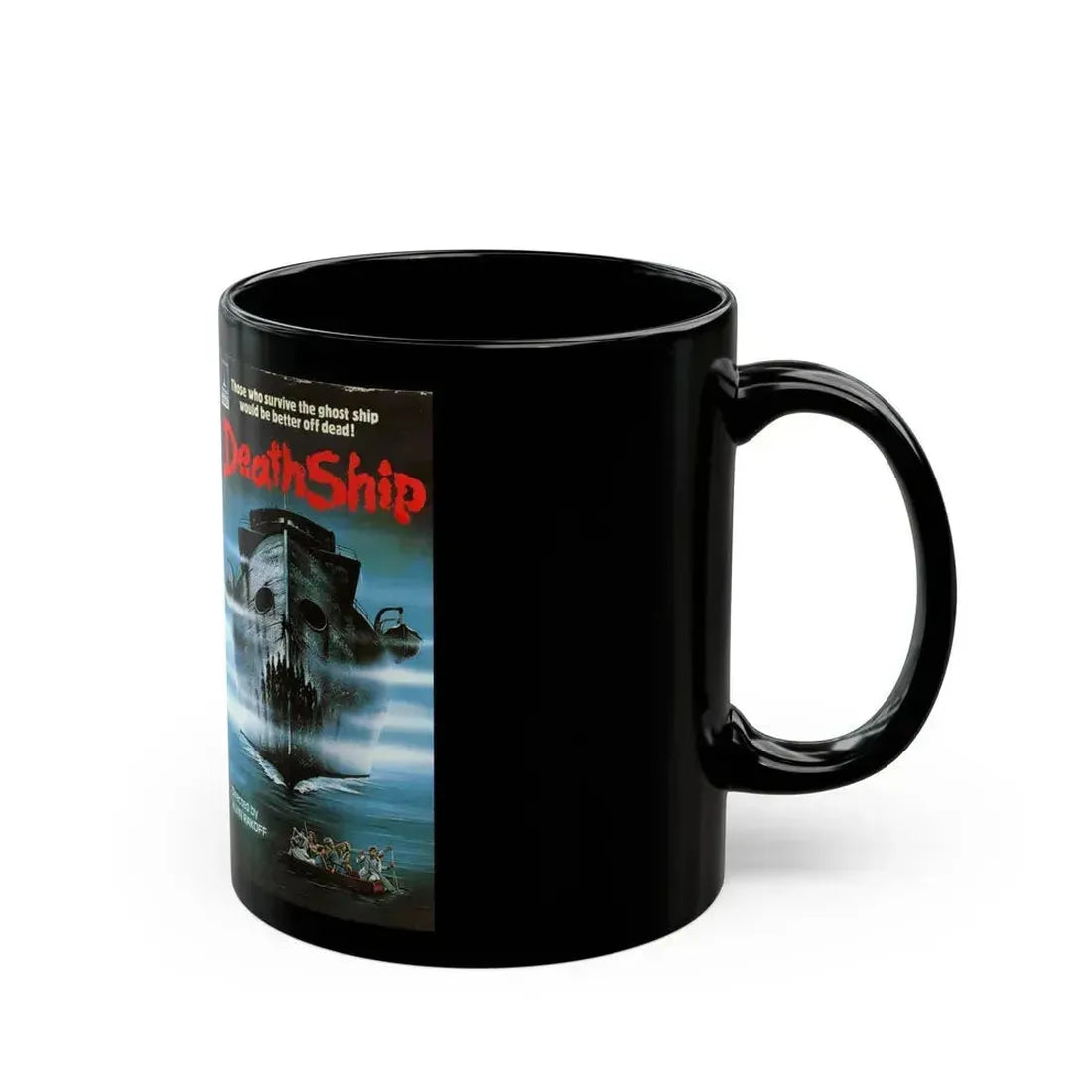 DEATH SHIP VERSION3 (VHS COVER) - Black Coffee Mug - Go Mug Yourself
