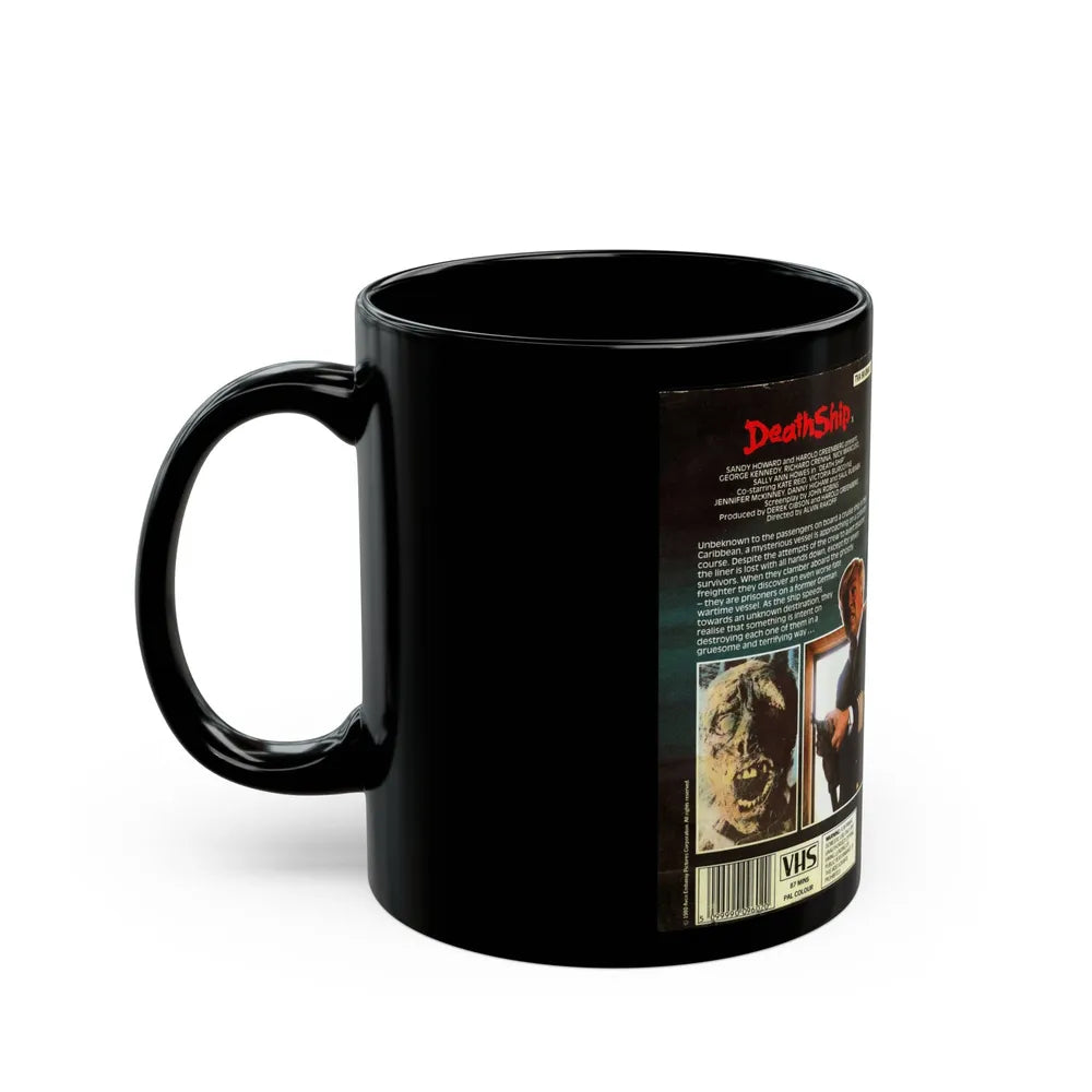 DEATH SHIP VERSION3 (VHS COVER) - Black Coffee Mug-Go Mug Yourself