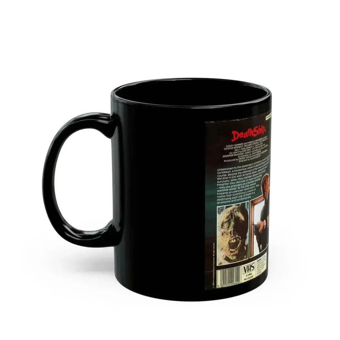 DEATH SHIP VERSION3 (VHS COVER) - Black Coffee Mug - Go Mug Yourself