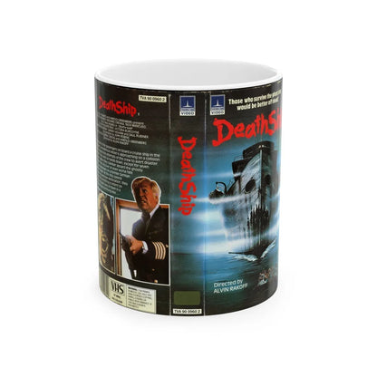 DEATH SHIP VERSION3 (VHS COVER) - White Coffee Mug-11oz-Go Mug Yourself