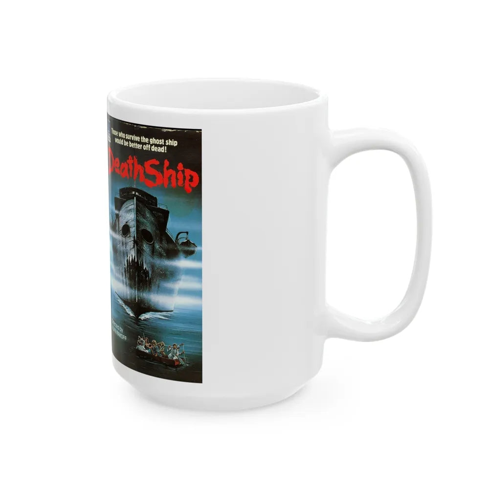 DEATH SHIP VERSION3 (VHS COVER) - White Coffee Mug-Go Mug Yourself