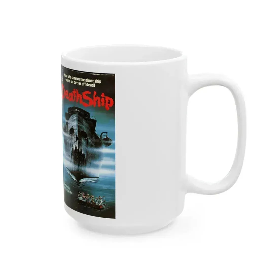 DEATH SHIP VERSION3 (VHS COVER) - White Coffee Mug - Go Mug Yourself