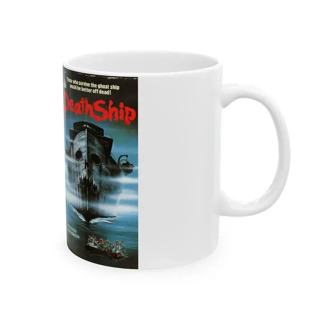 DEATH SHIP VERSION3 (VHS COVER) - White Coffee Mug - Go Mug Yourself
