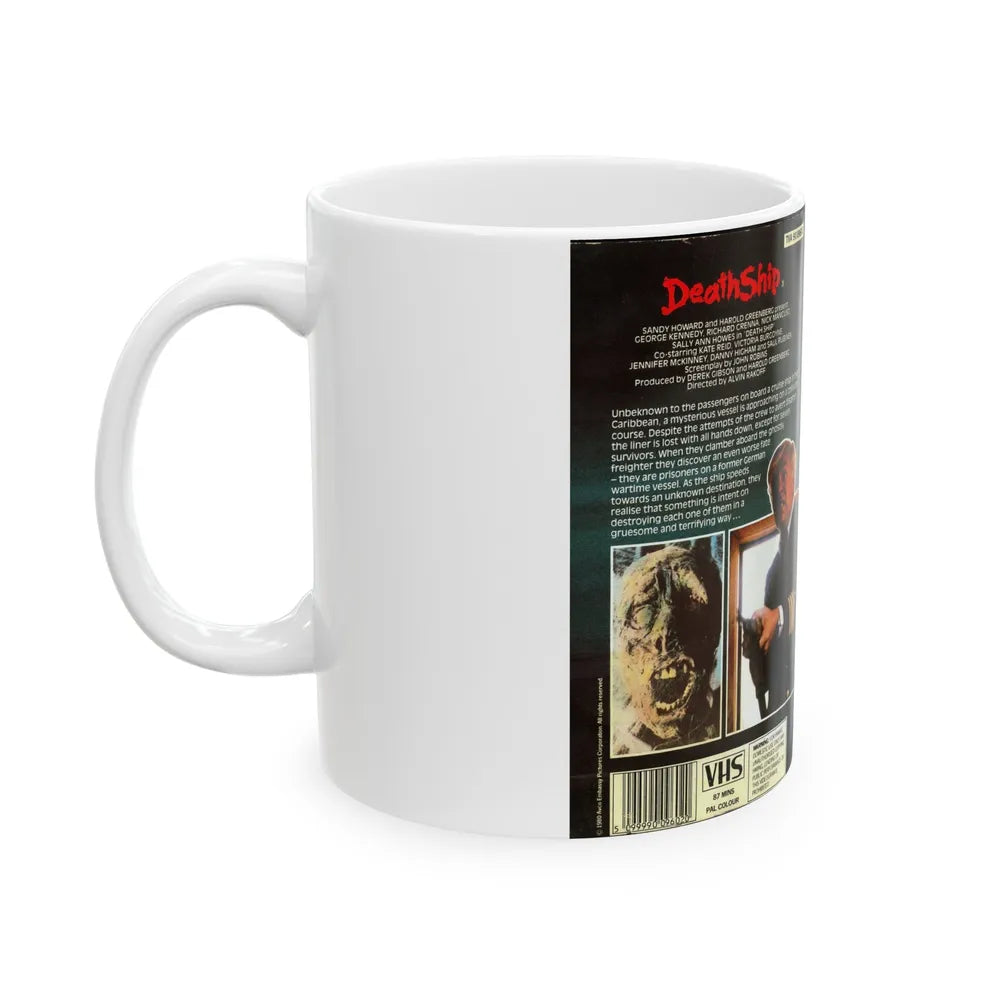 DEATH SHIP VERSION3 (VHS COVER) - White Coffee Mug-Go Mug Yourself