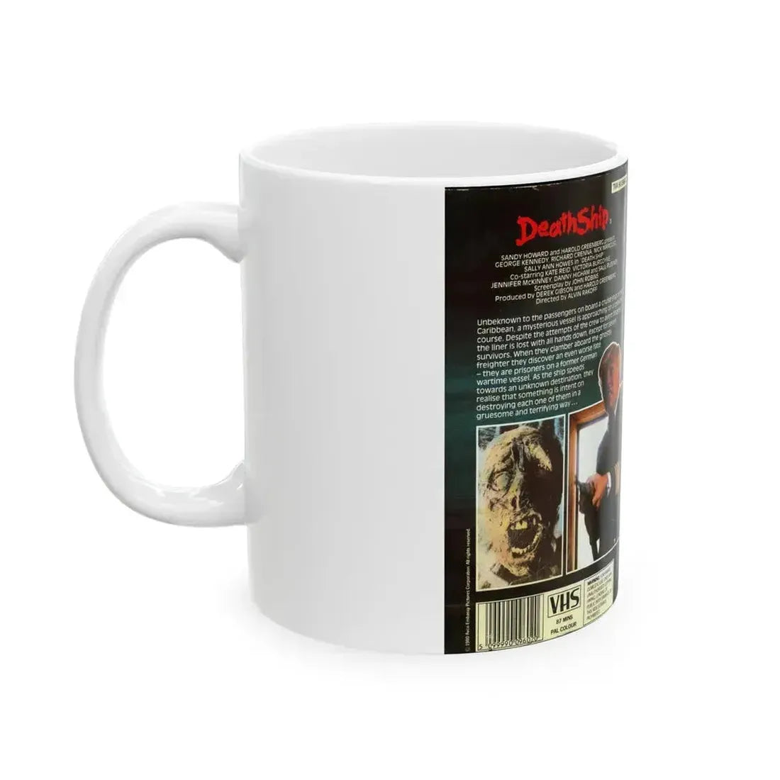DEATH SHIP VERSION3 (VHS COVER) - White Coffee Mug - Go Mug Yourself