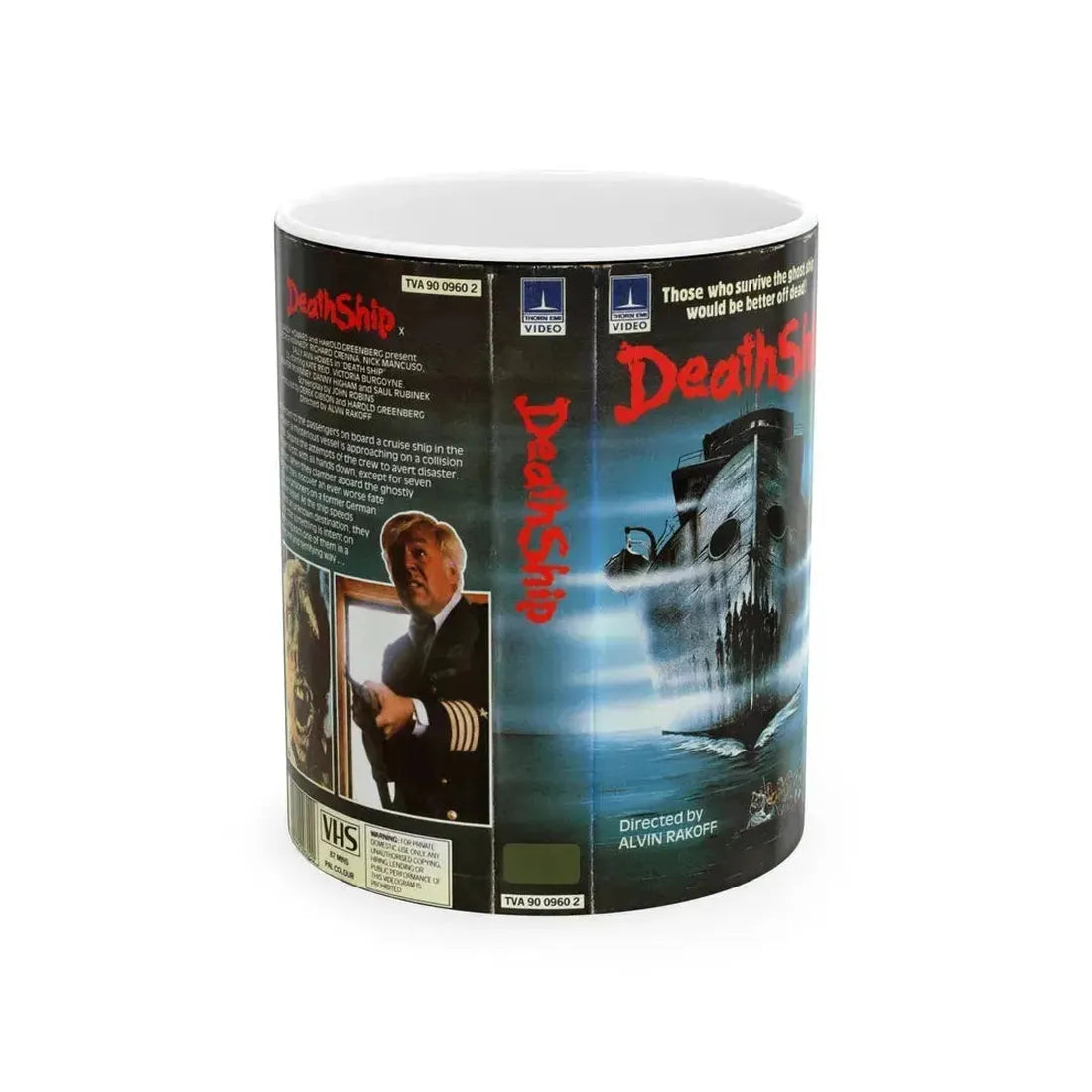 DEATH SHIP (VHS COVER) - White Coffee Mug 11oz - Go Mug Yourself